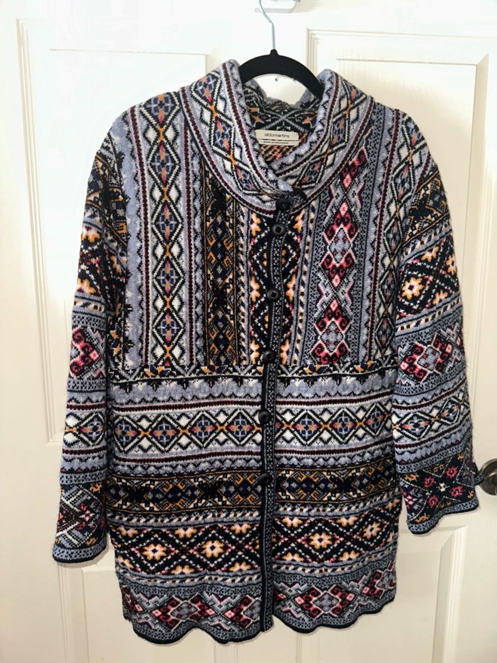 Aldo Martins Anthropologie western tribal Patterned wool alpaca Jacket XS